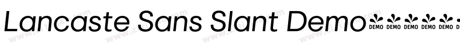 Lancaste Sans Slant Demo字体转换
